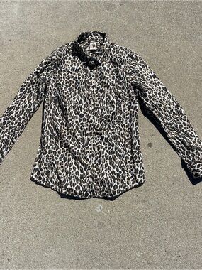 The Perfect Shirt by J Crew Animal Print Top size 2